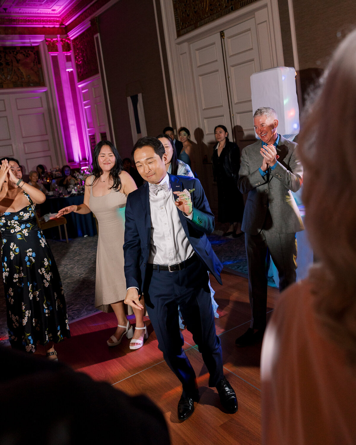 Reception dancing Beacon Grand hotel San Francisco downtown wedding