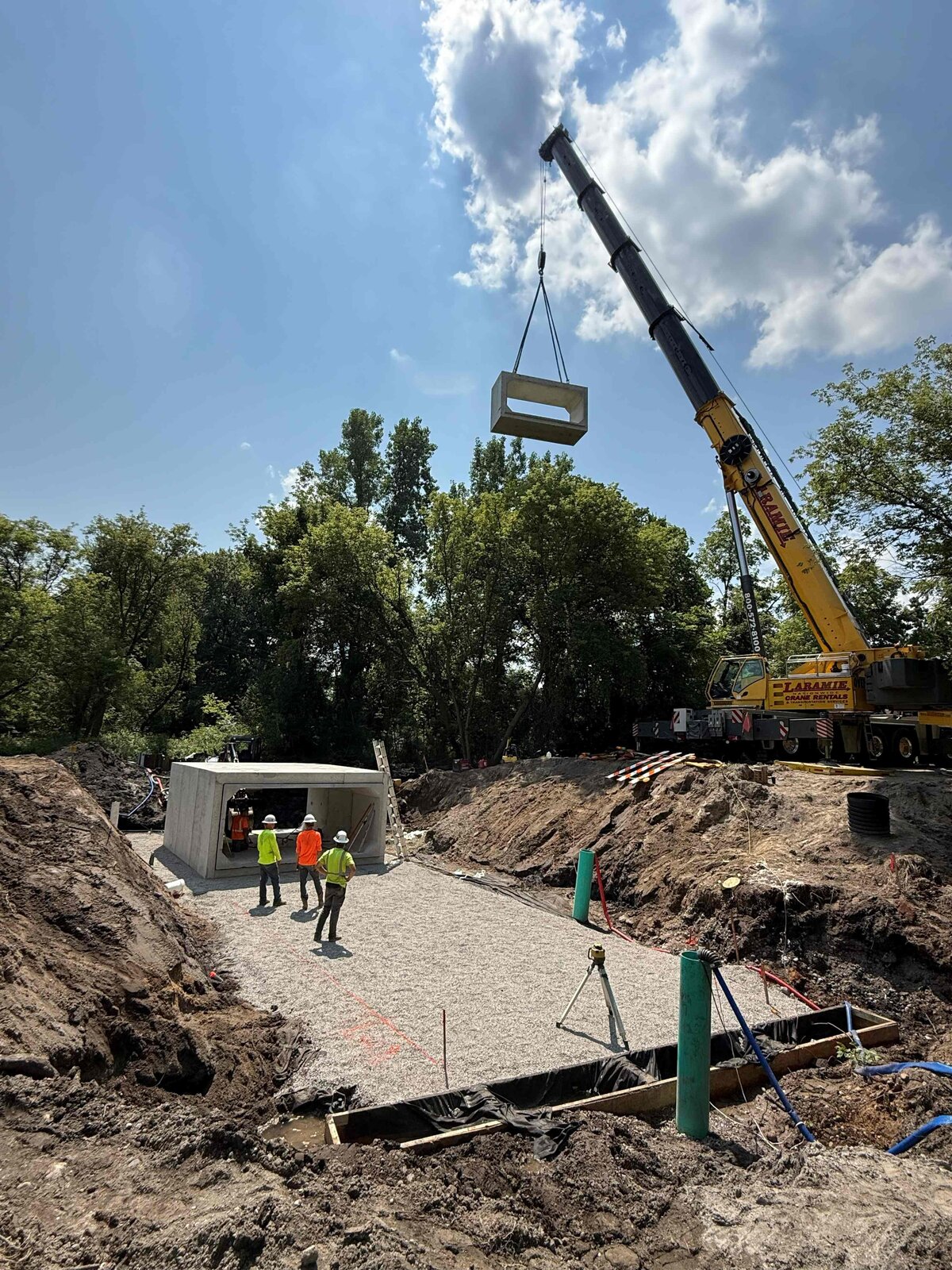 highland-services-box-culvert-construction-livingston-county-road-comission-setting-culvert