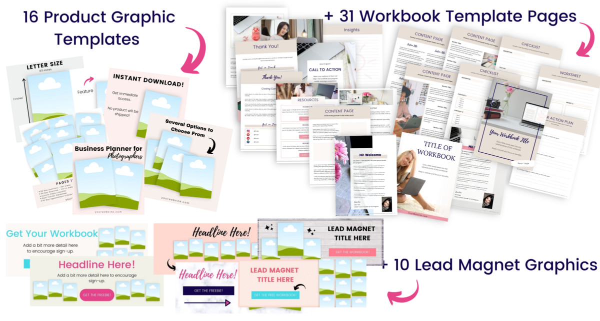 Fresh Scribes Create-A-Workbook Template Kit Image with printables included