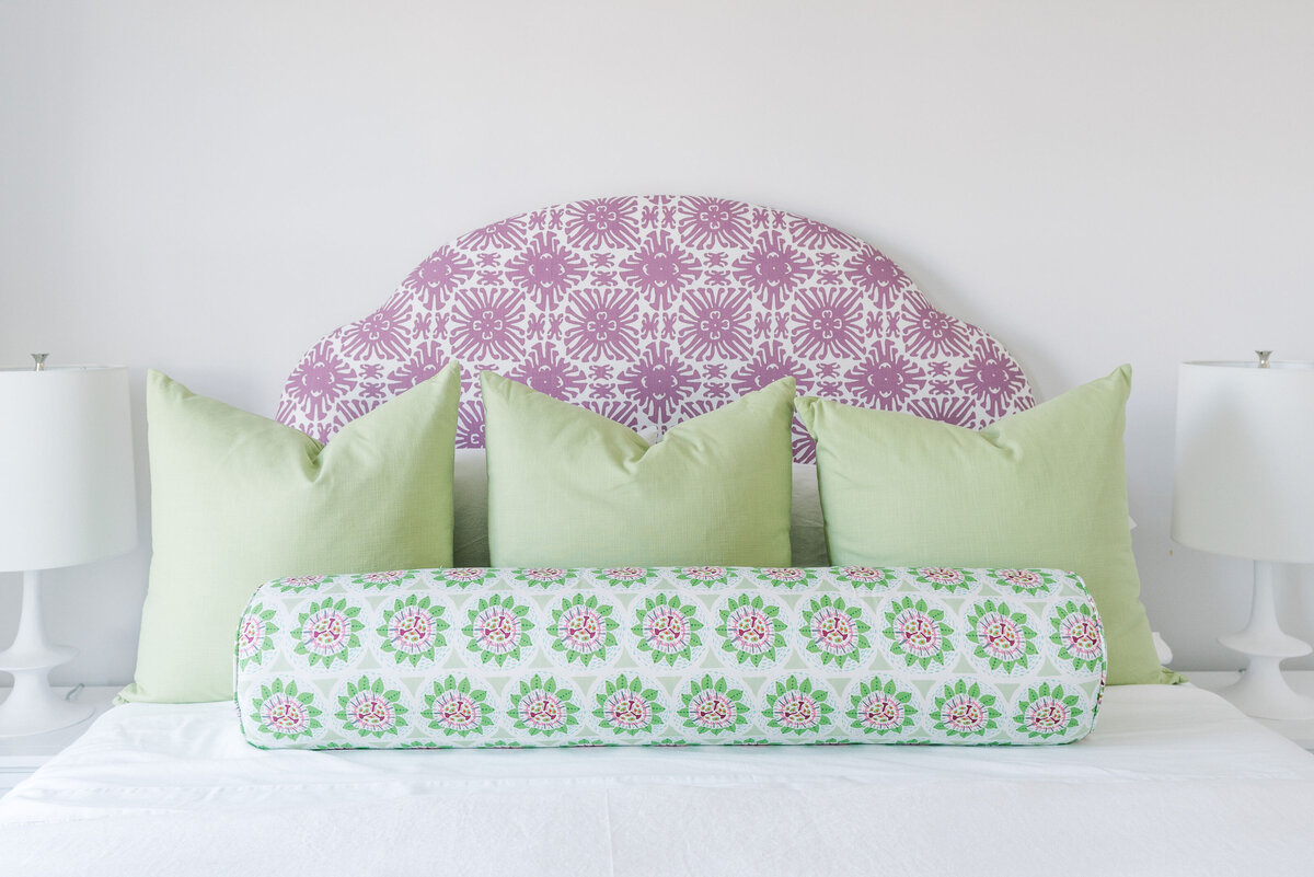 oyster creek studios galveston beach remodel green and pink throw pillows bedroom