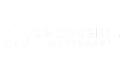 Churchill Mortgage White Logo