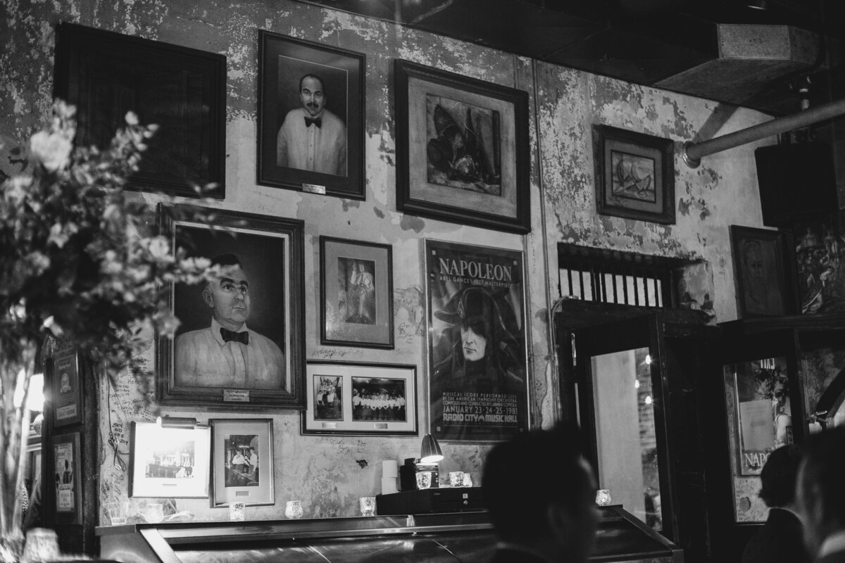 Black and white film photography of napoleon house