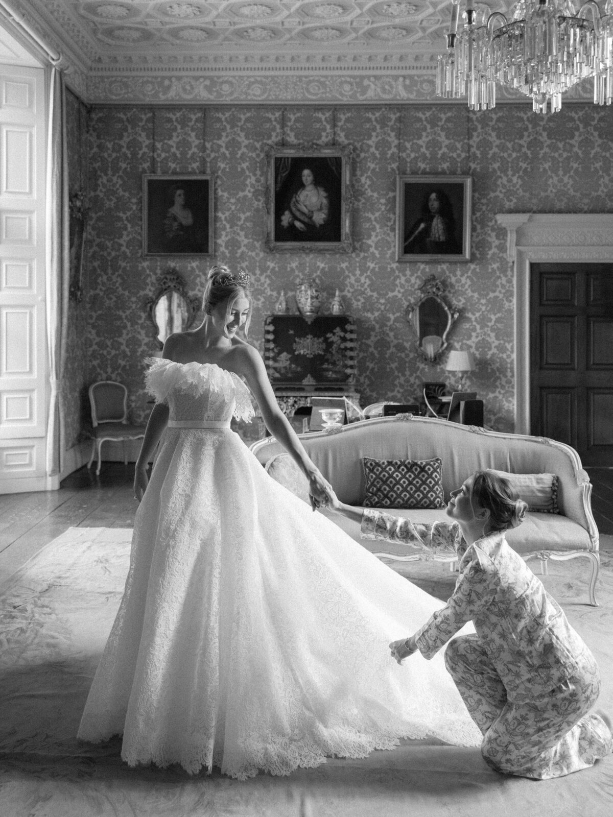 Bride in wedding dress