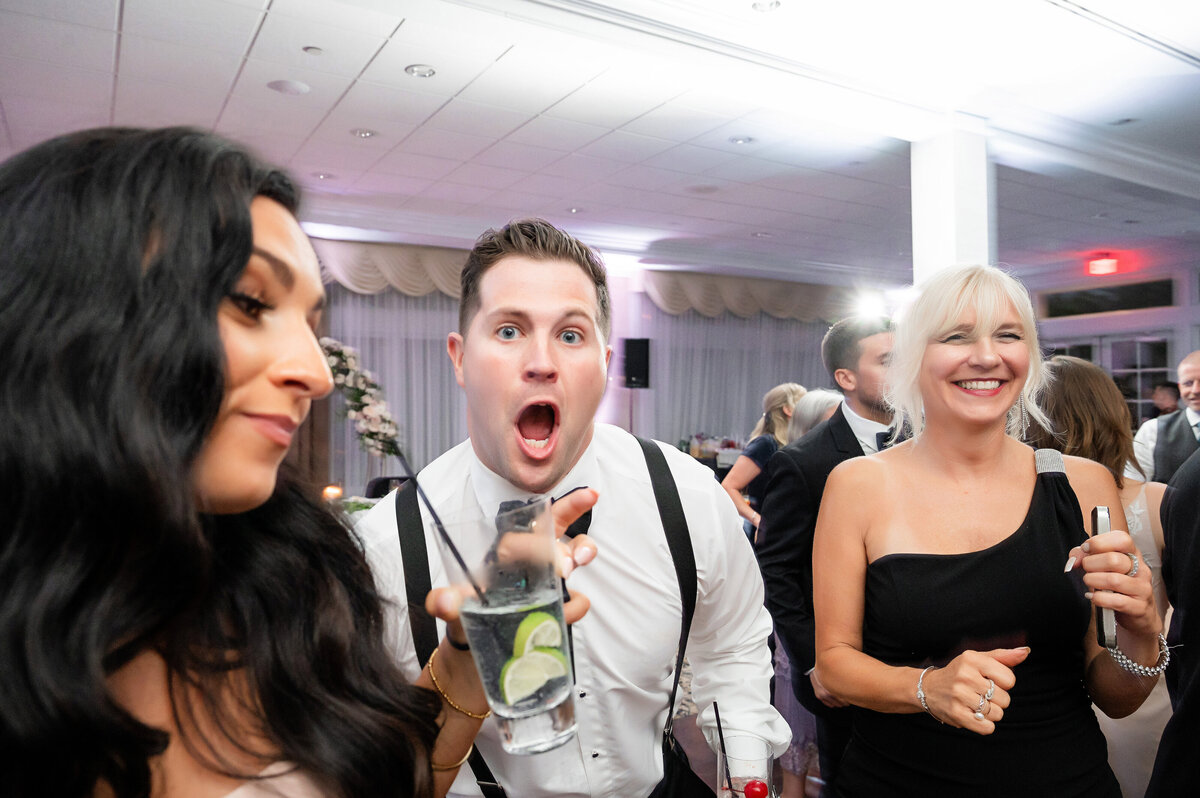 funny guest photo on the dance floor