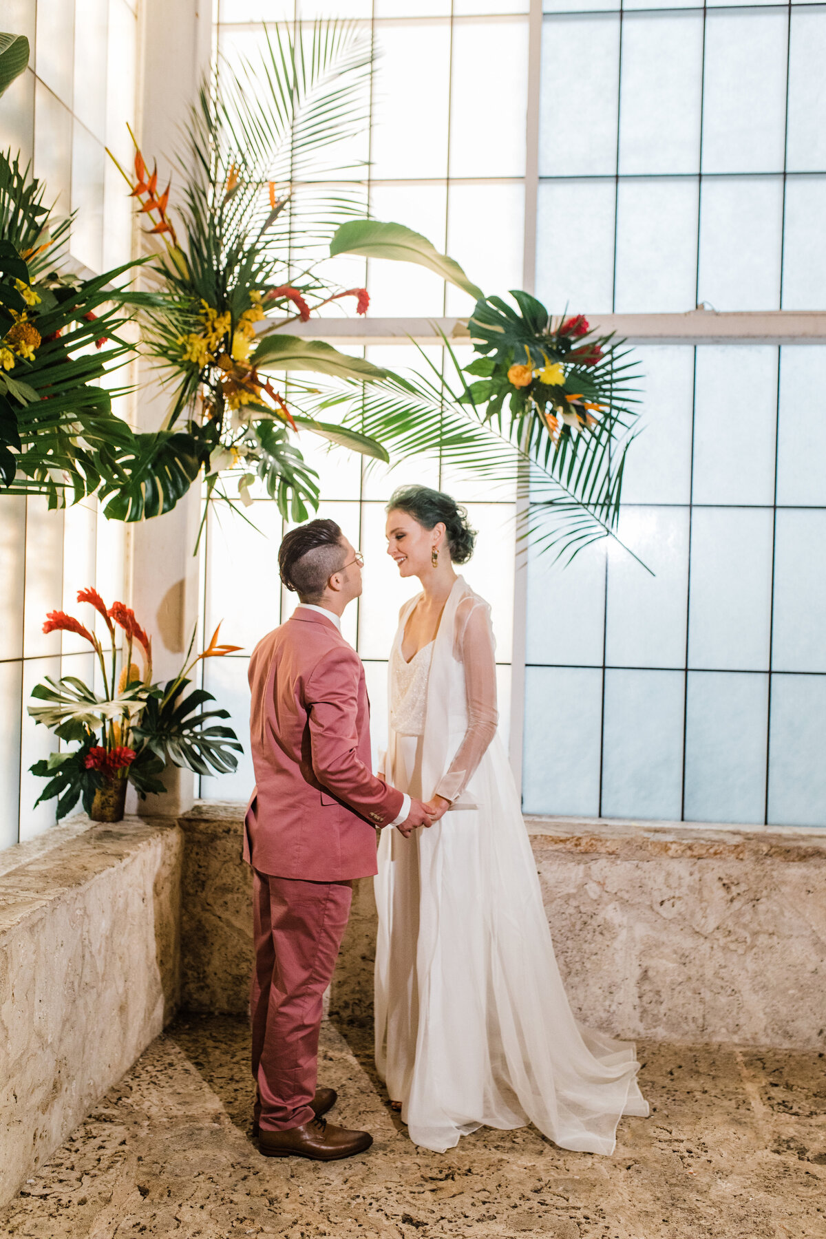 Dallas Aquarium Nimbus Events Wedding Planning Tropical Ceremony