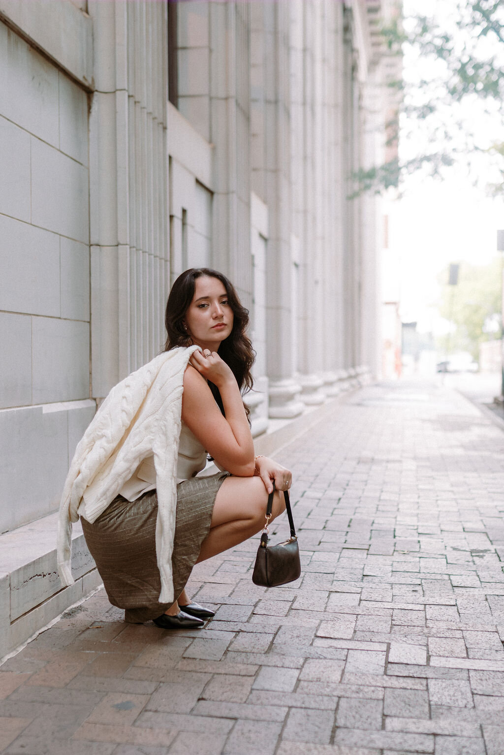 romantic film downtown engagement photos outfit knoxville tennessee-4
