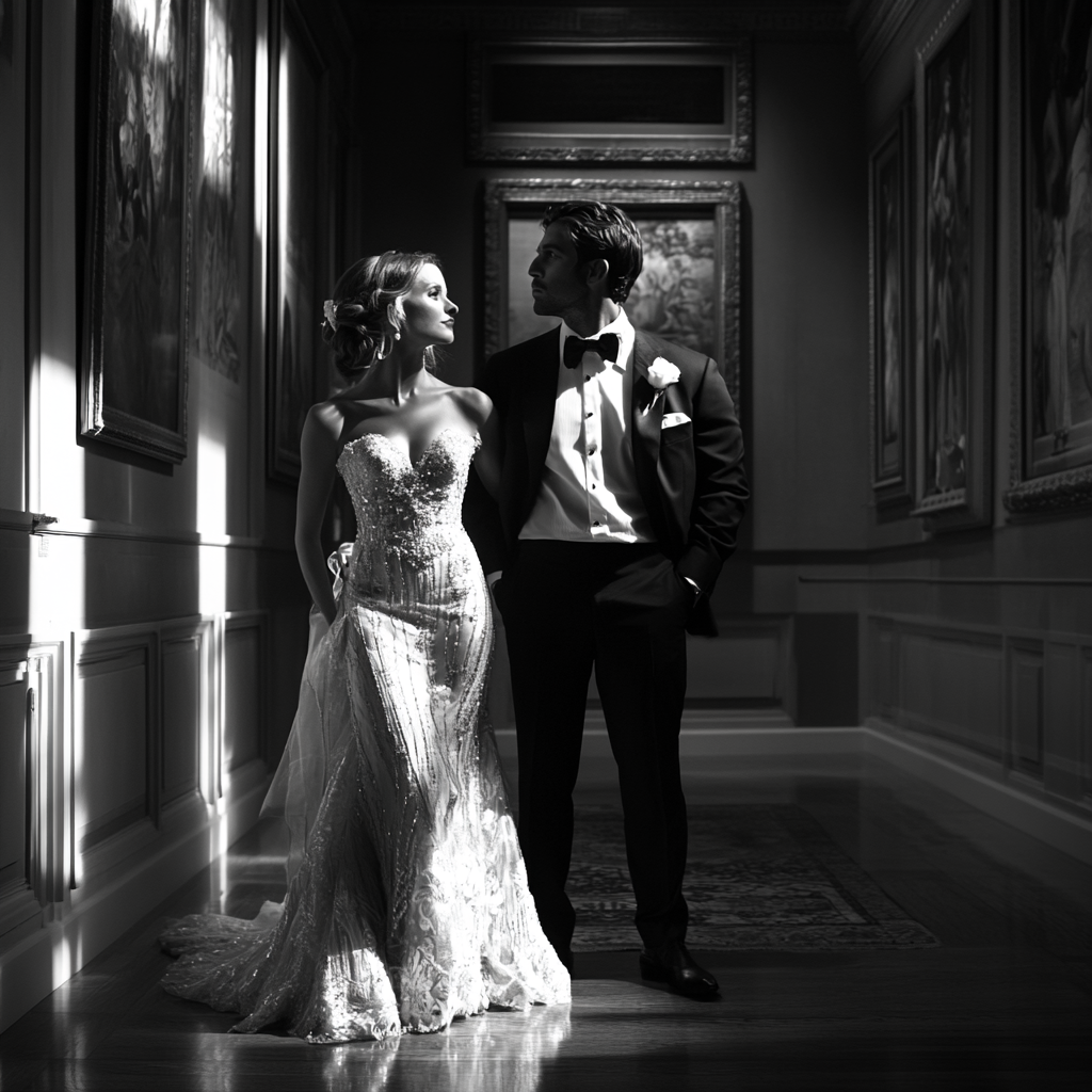 kdurski_86694_a_bride_and_groom_posing_in_a_museum_art_gallery__d836cdde-be1a-4163-852c-941be1805947