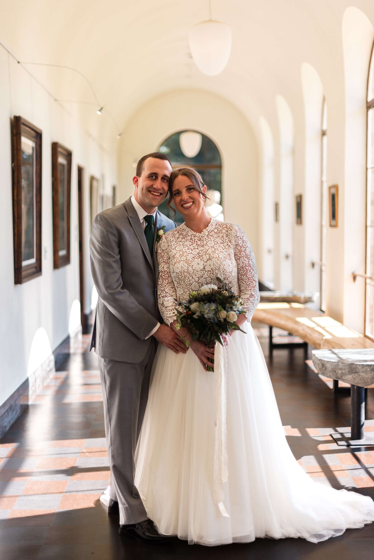 Couple at The Lodge at St. Edward Park Wedding