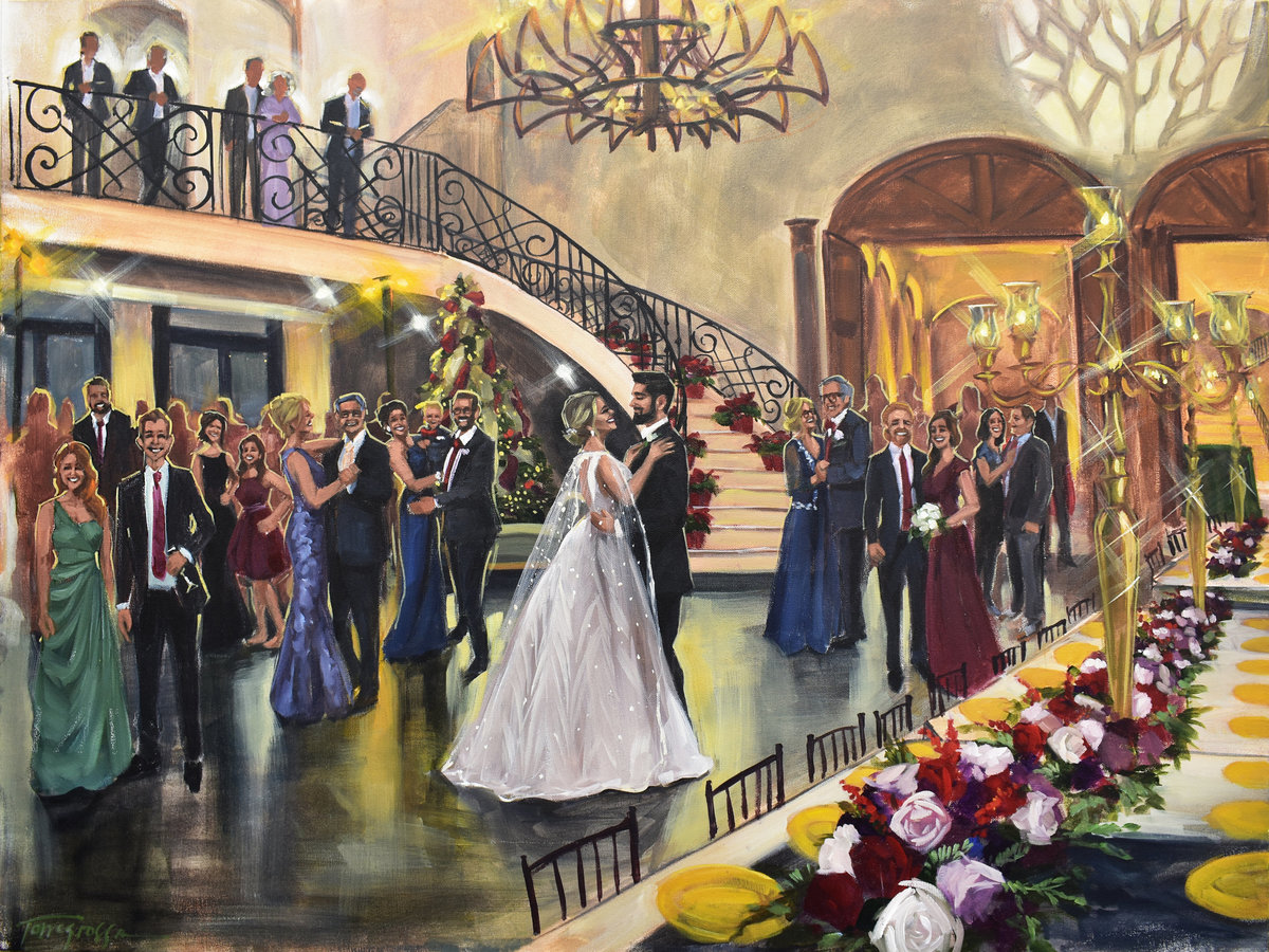 live wedding painting Houston TX