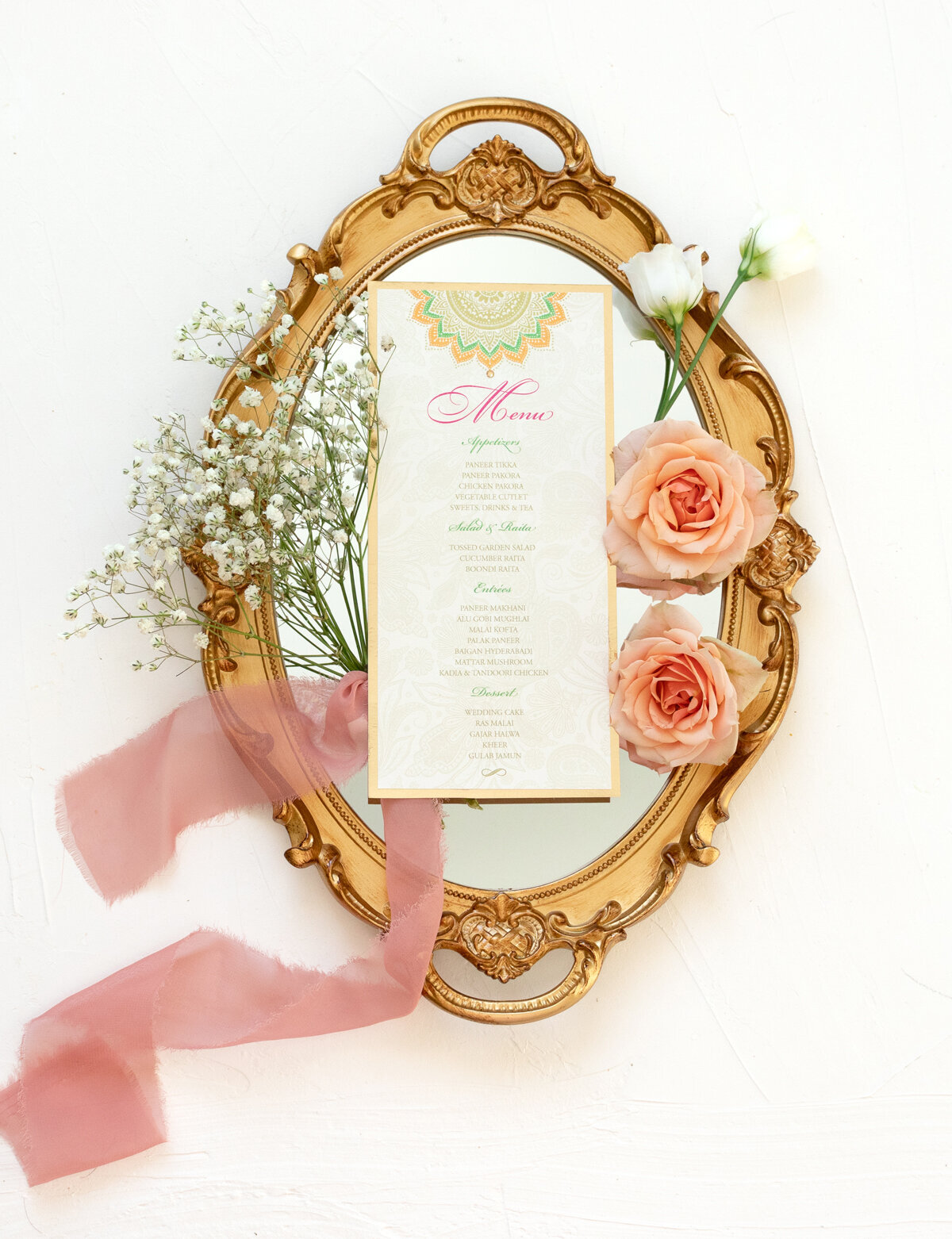 G Designers Wedding Menu WM11