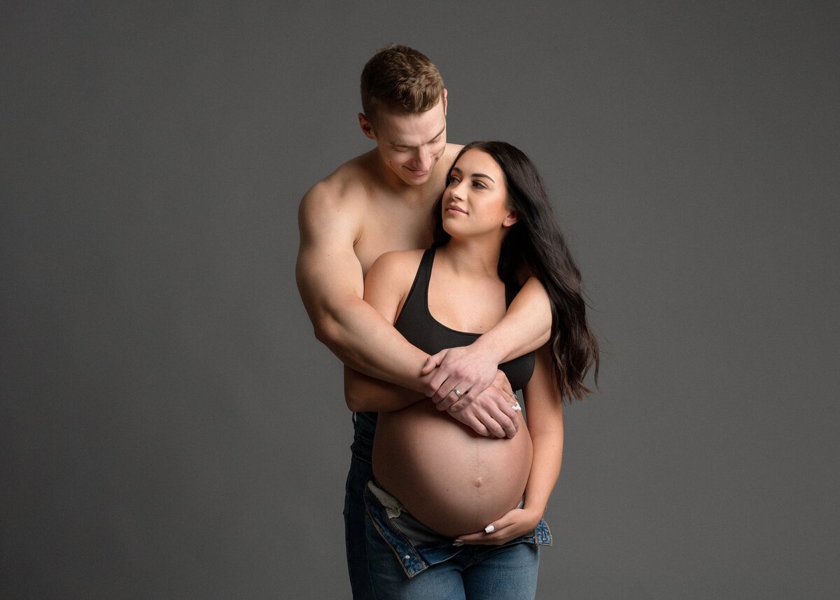 Love & Milestones • Airdrie & Calgary Studio Maternity Photography - Hocus  Focus Photography