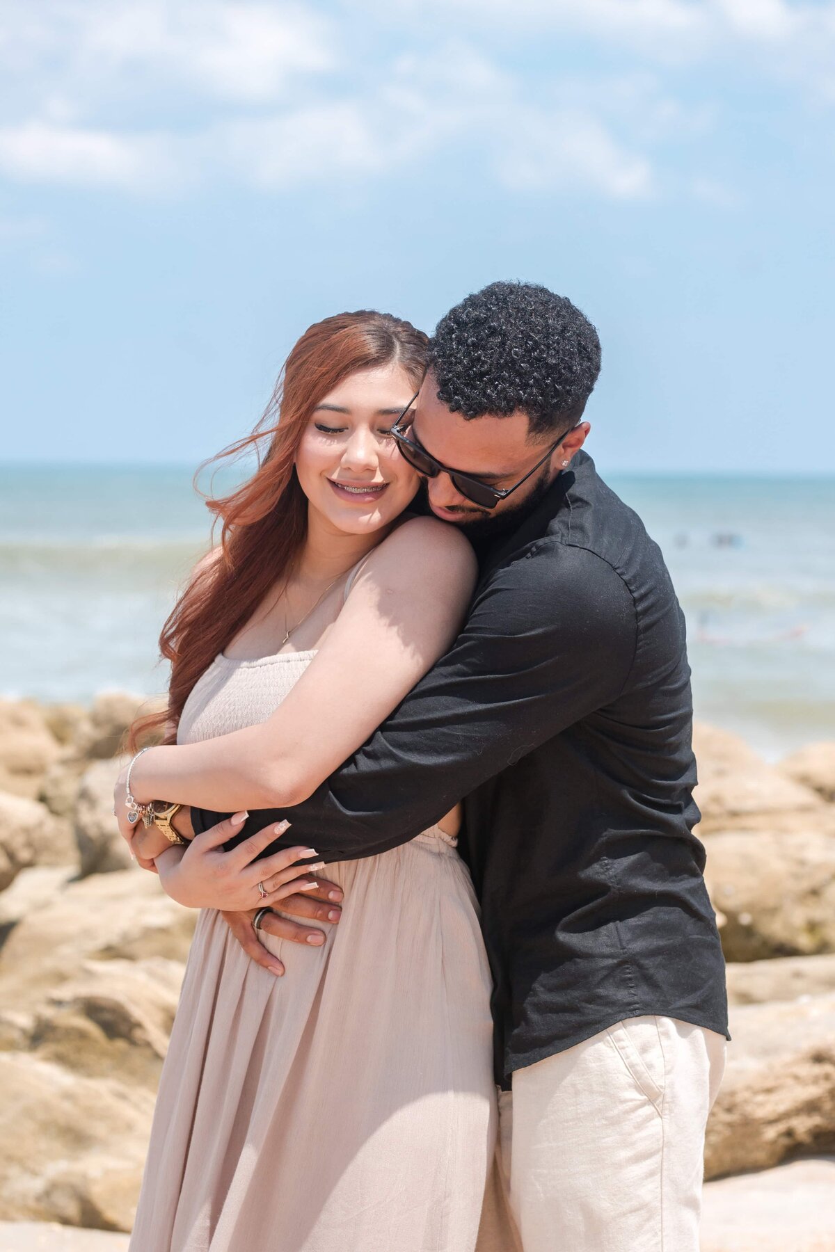 Engagement session after a proposal on the beach | Photo by Phavy Photography, Proposal photographer in St. Augustine