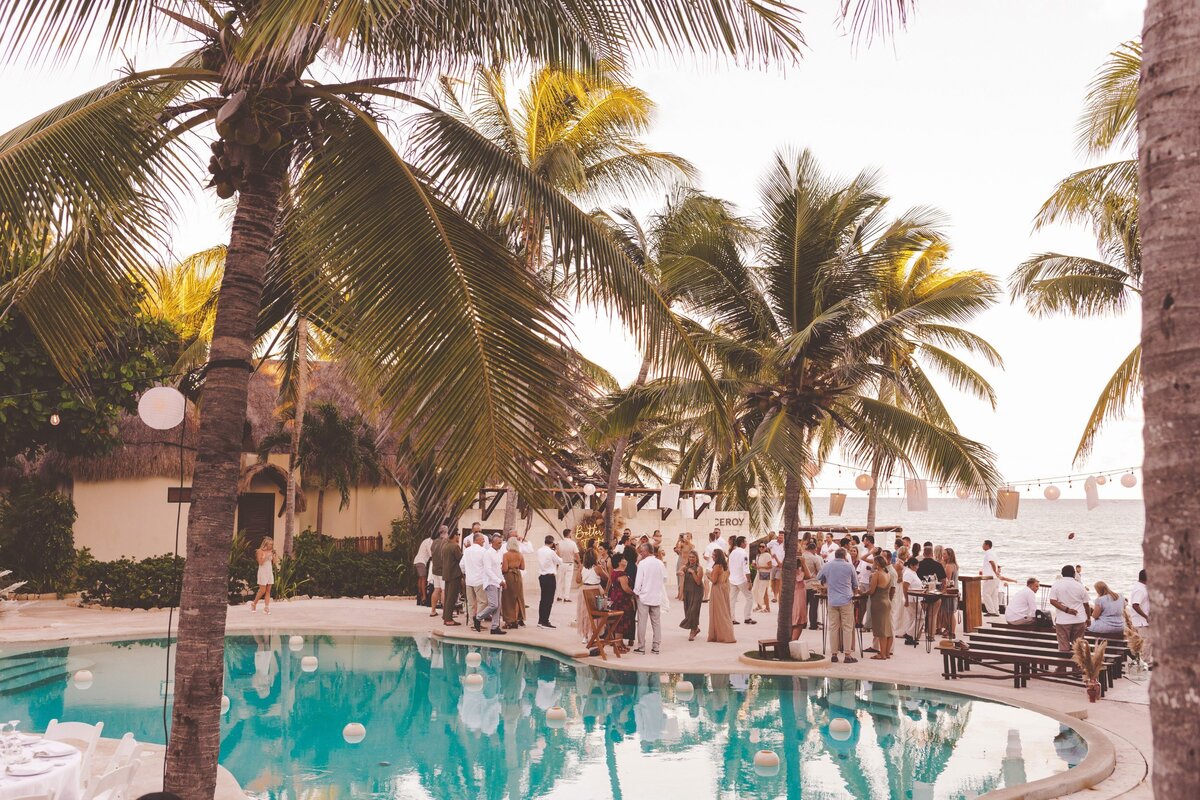 Wedding reception location at viceroy riviera maya wedding