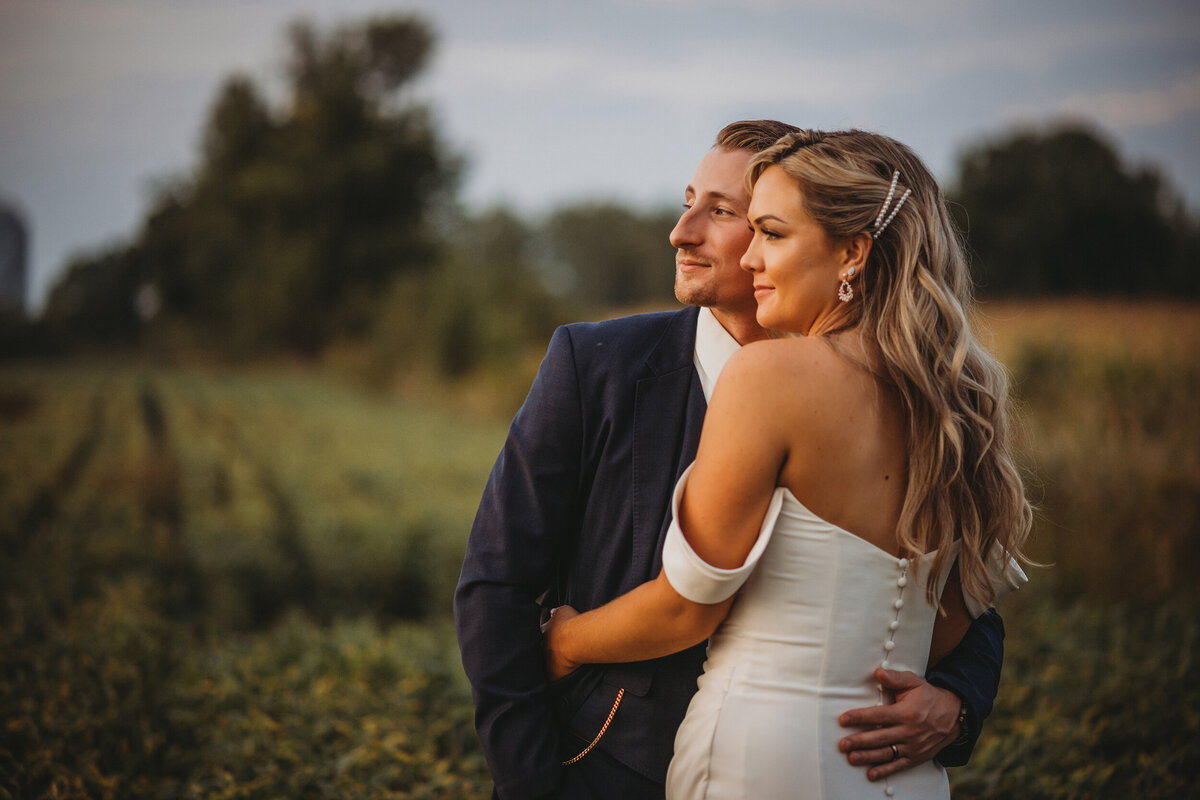 Sunset Wedding Photo