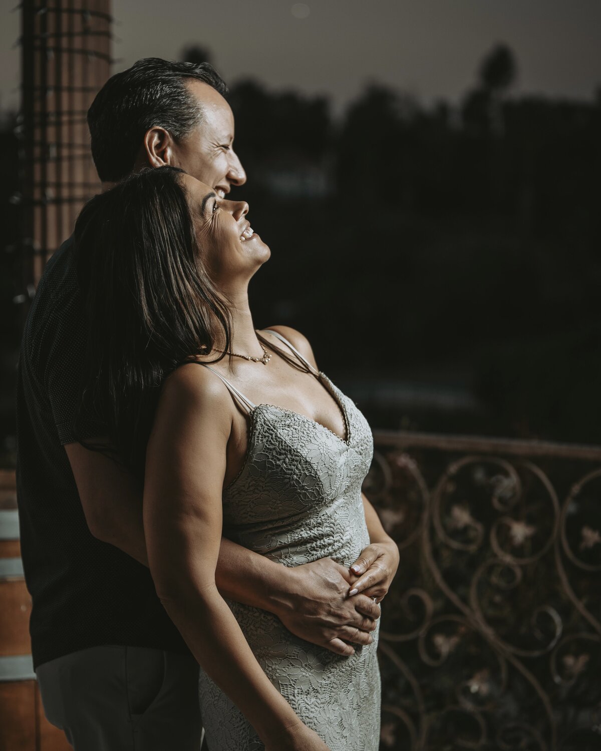 Riverside Couple Scenic View
