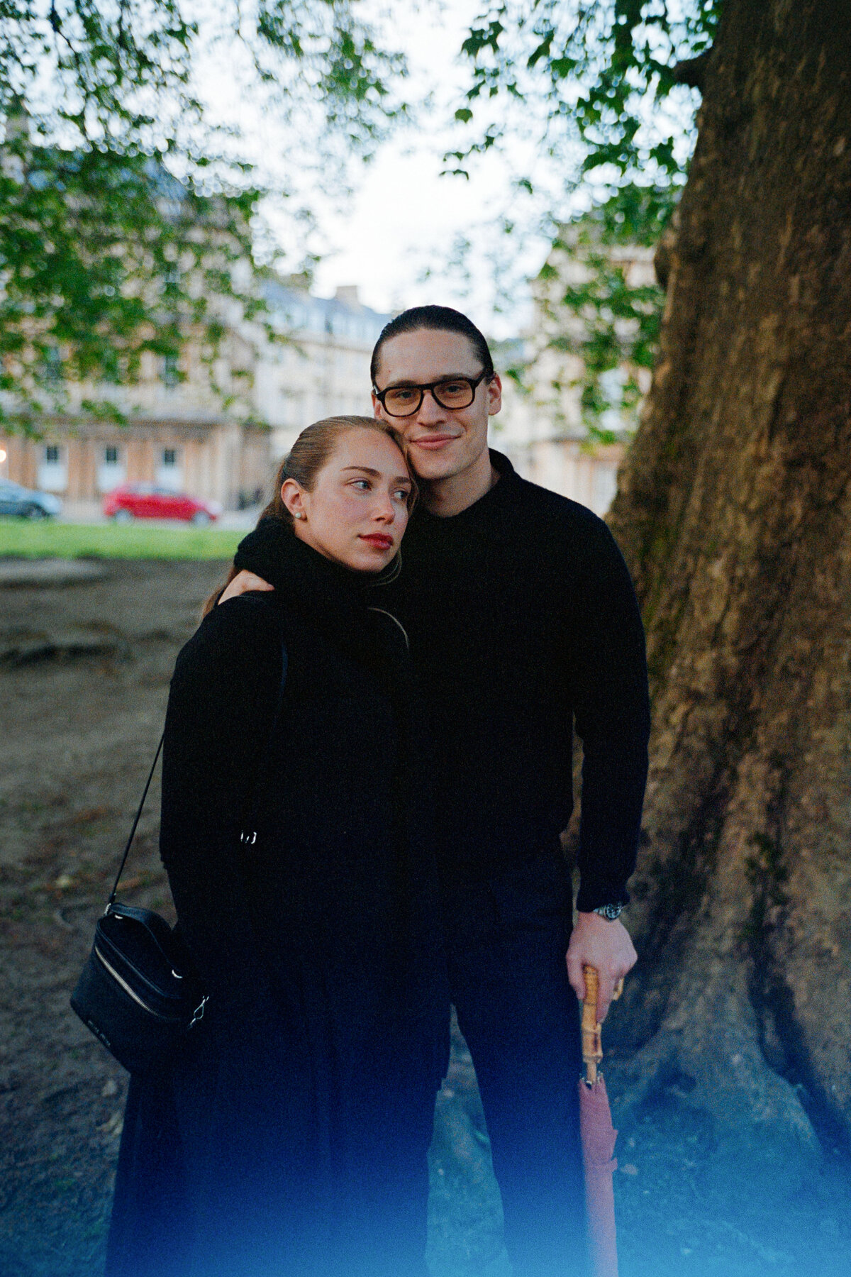 Analogue couple portrait session in Bath