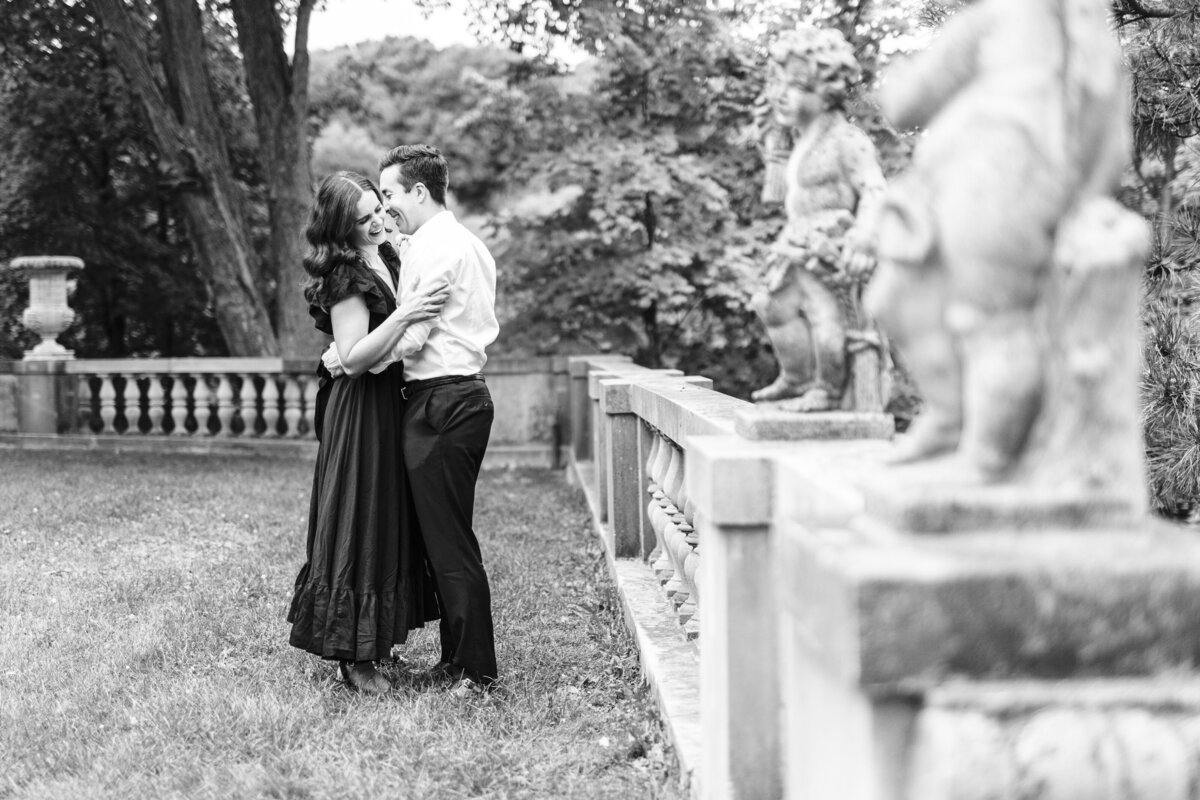 Engagement photos at Cranbrook House and Gardens