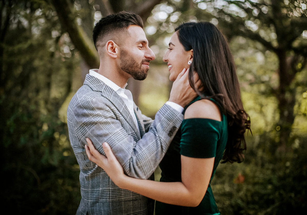 engaged-pakistani-couple-lovingly-caressing