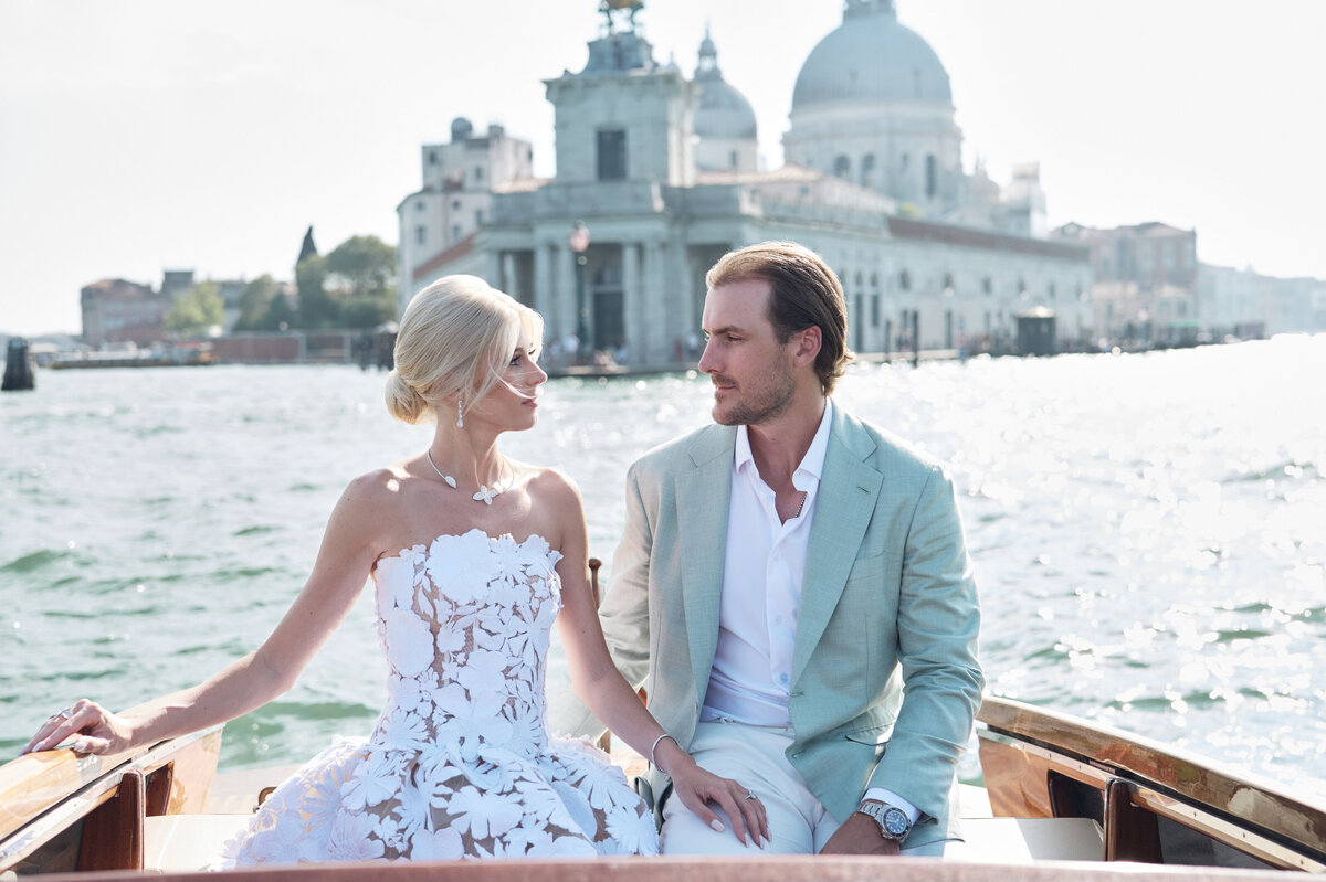 Ryan Pulock adn wife Danielle before their wedding in Venice