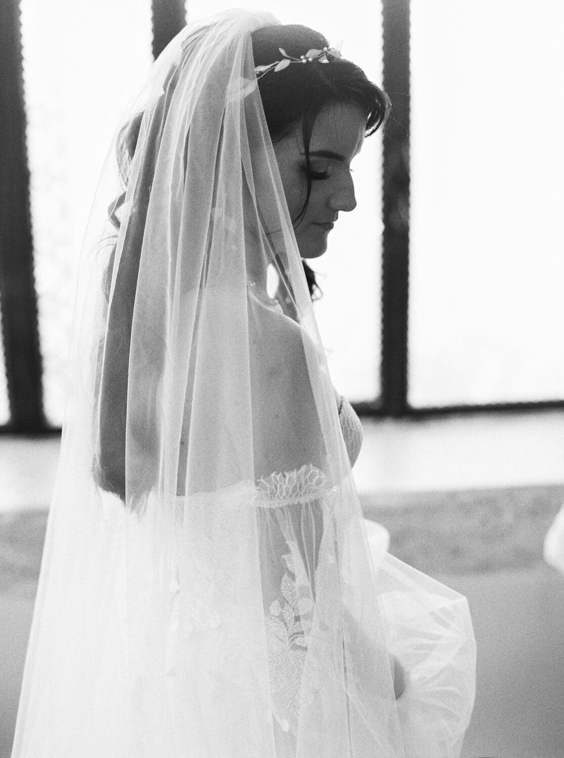 Bridal Portraits on Contax 645 and Ilford Delta 3200