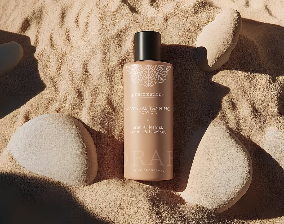 pharomatique-tanning-oil-package-design