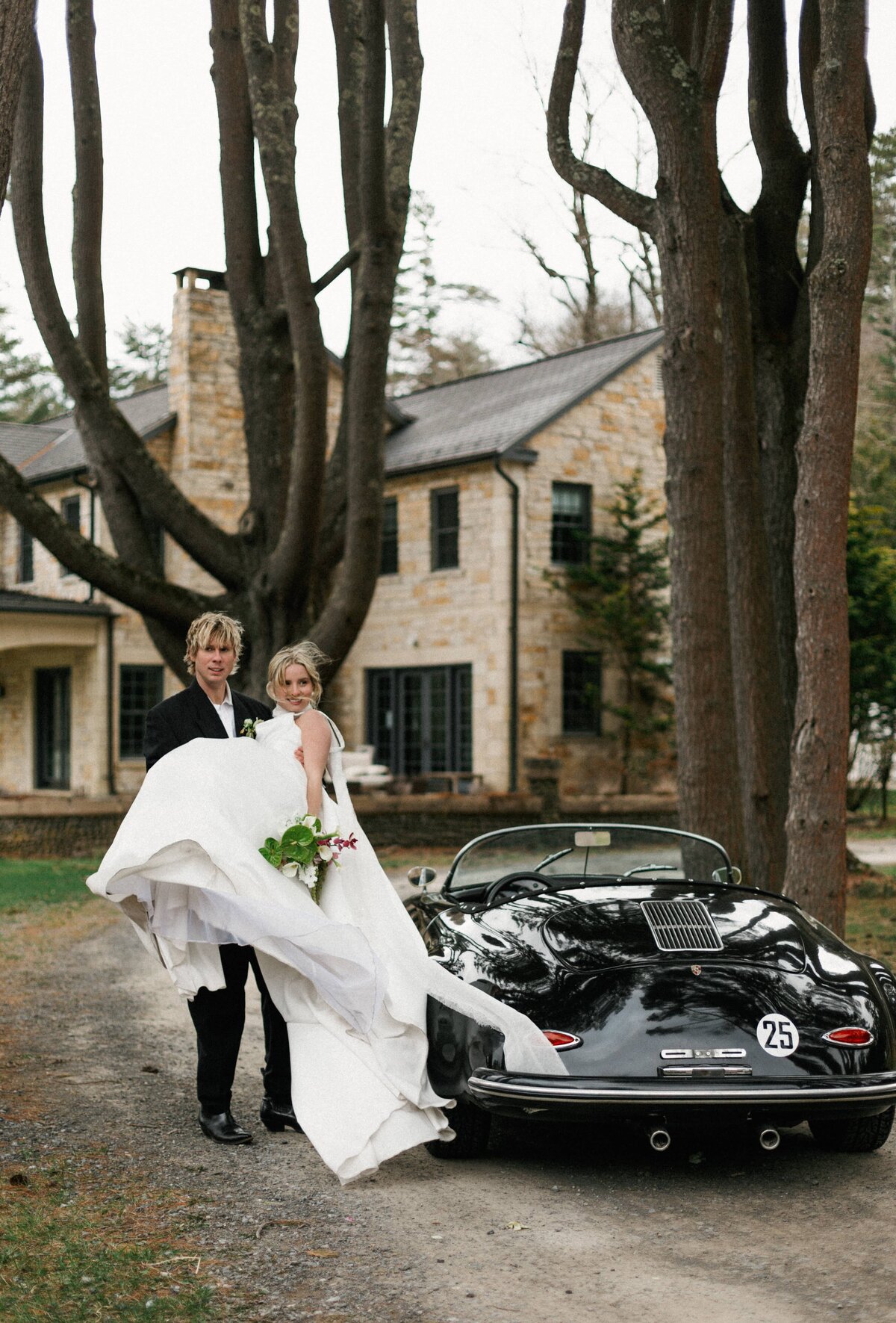 Editorial wedding photo in East Hampton, New York