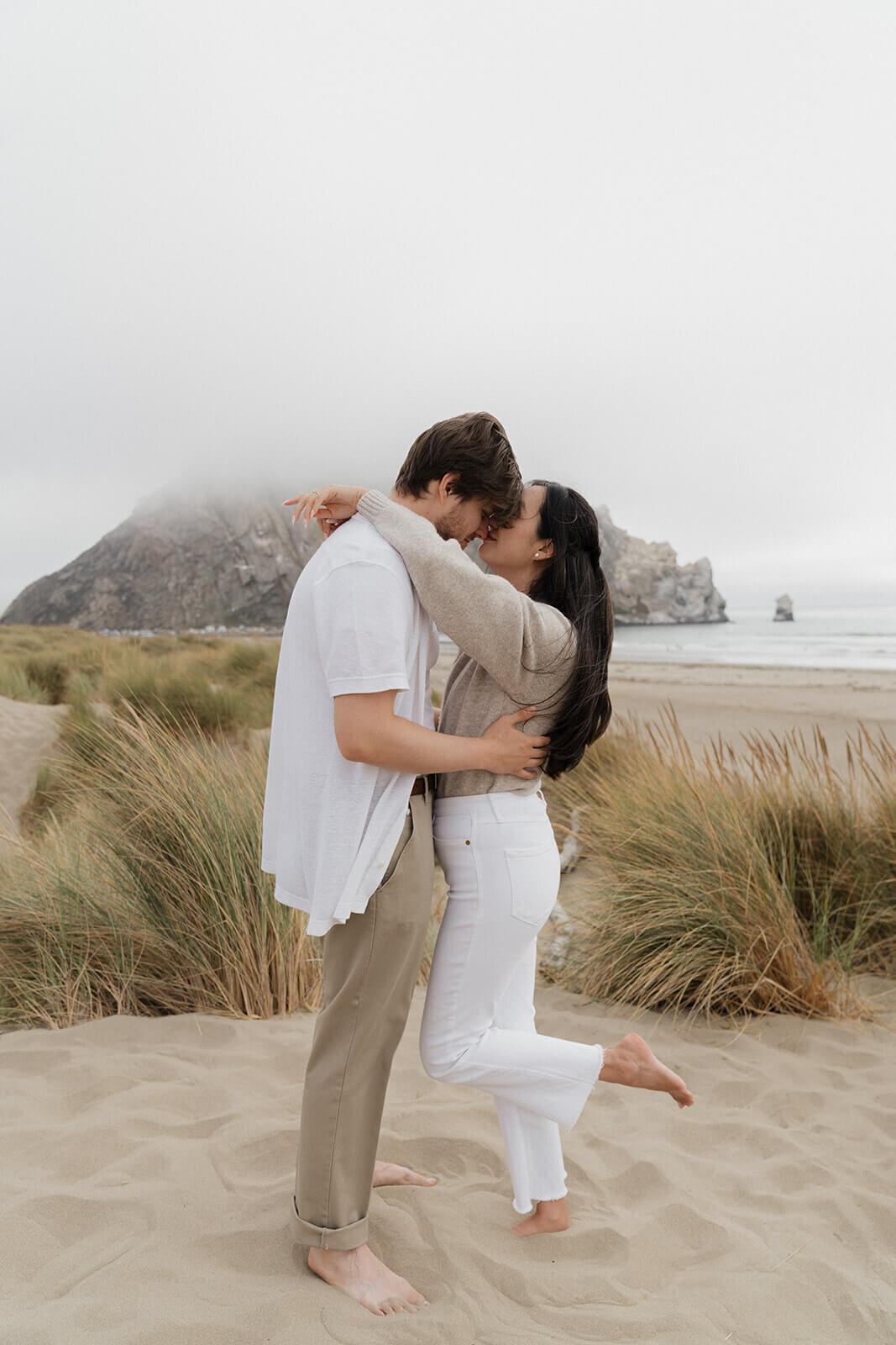Adventurous Lifestyle Engagement Photos in Morro Bay by San Luis Obispo Wedding Photographer Samantha Anne