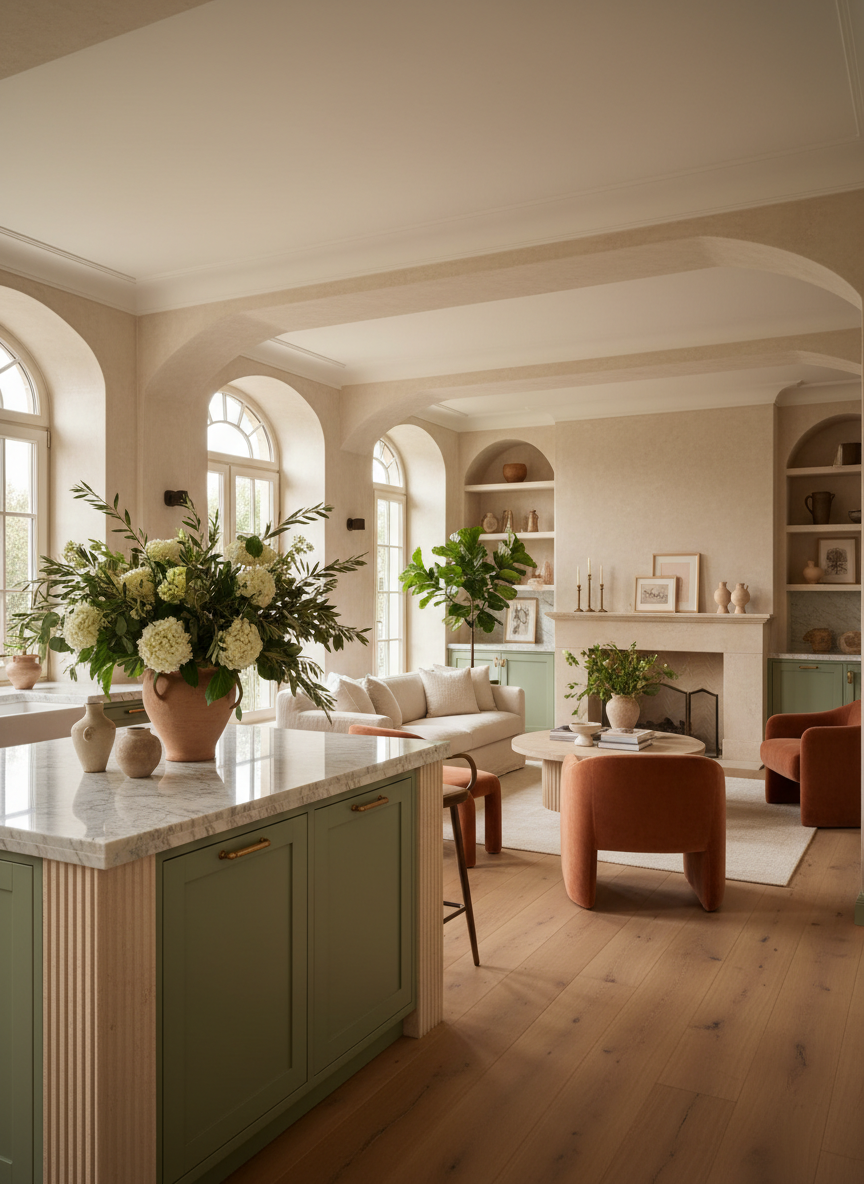 Firefly_Gemini Flash_A luxury, European-inspired interior with soft natural light and a warm, organic pale 612074