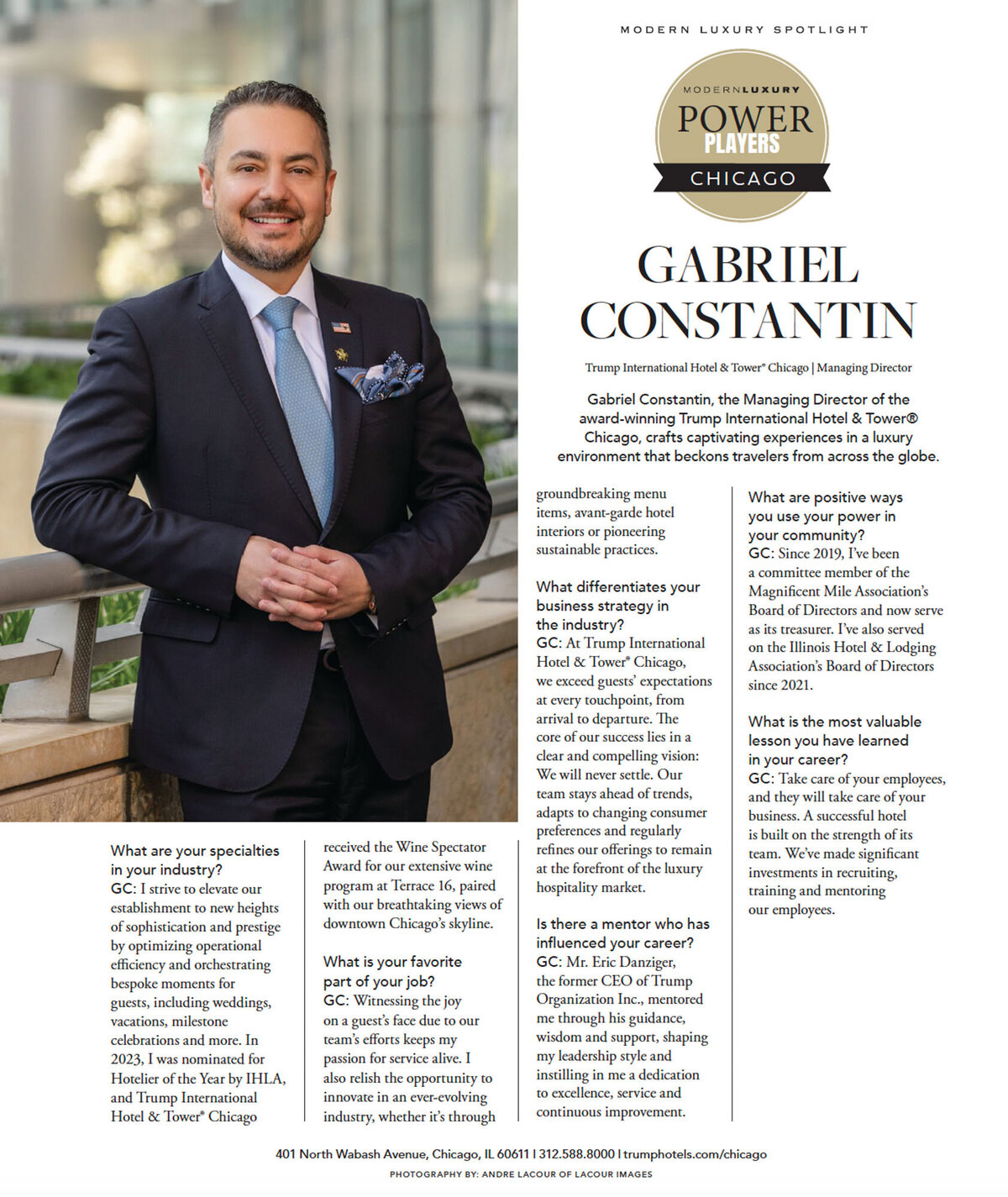 Power Players editorial design for LaCour Images