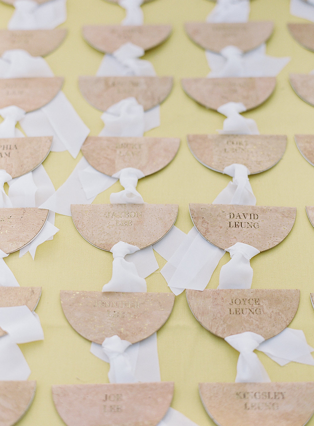 Rustic Escort card display