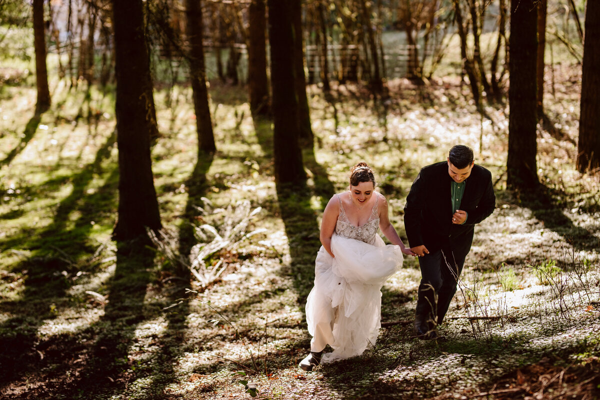 PNW forest elopement