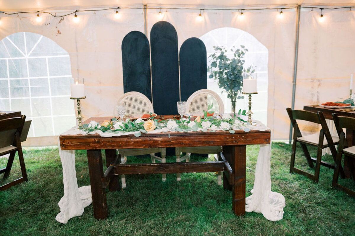 BreAnna and Ryan Wedding - Candlesticks, Runner, Divider and Vase_Eucalyptus
