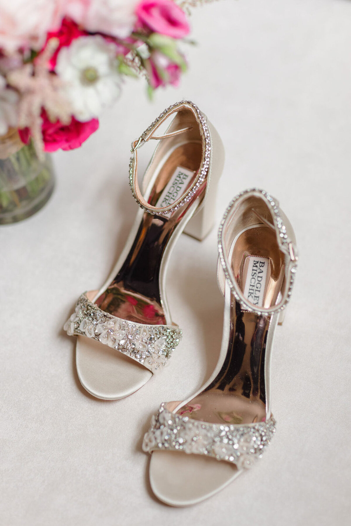 luxury wedding heels with gemstones