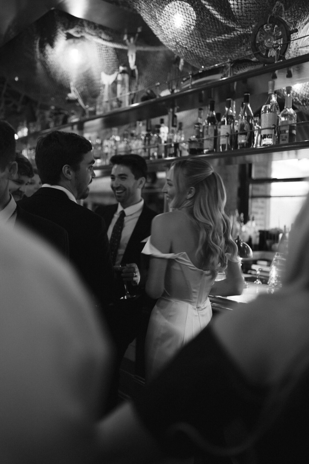 Sophisticated editorial wedding photography at Trivoli Tavern Chicago featuring Lauren Alatriste's fashion forward approach to reception coverage, creating luxury wedding imagery that balances celebration elegance with authentic emotional storytelling.