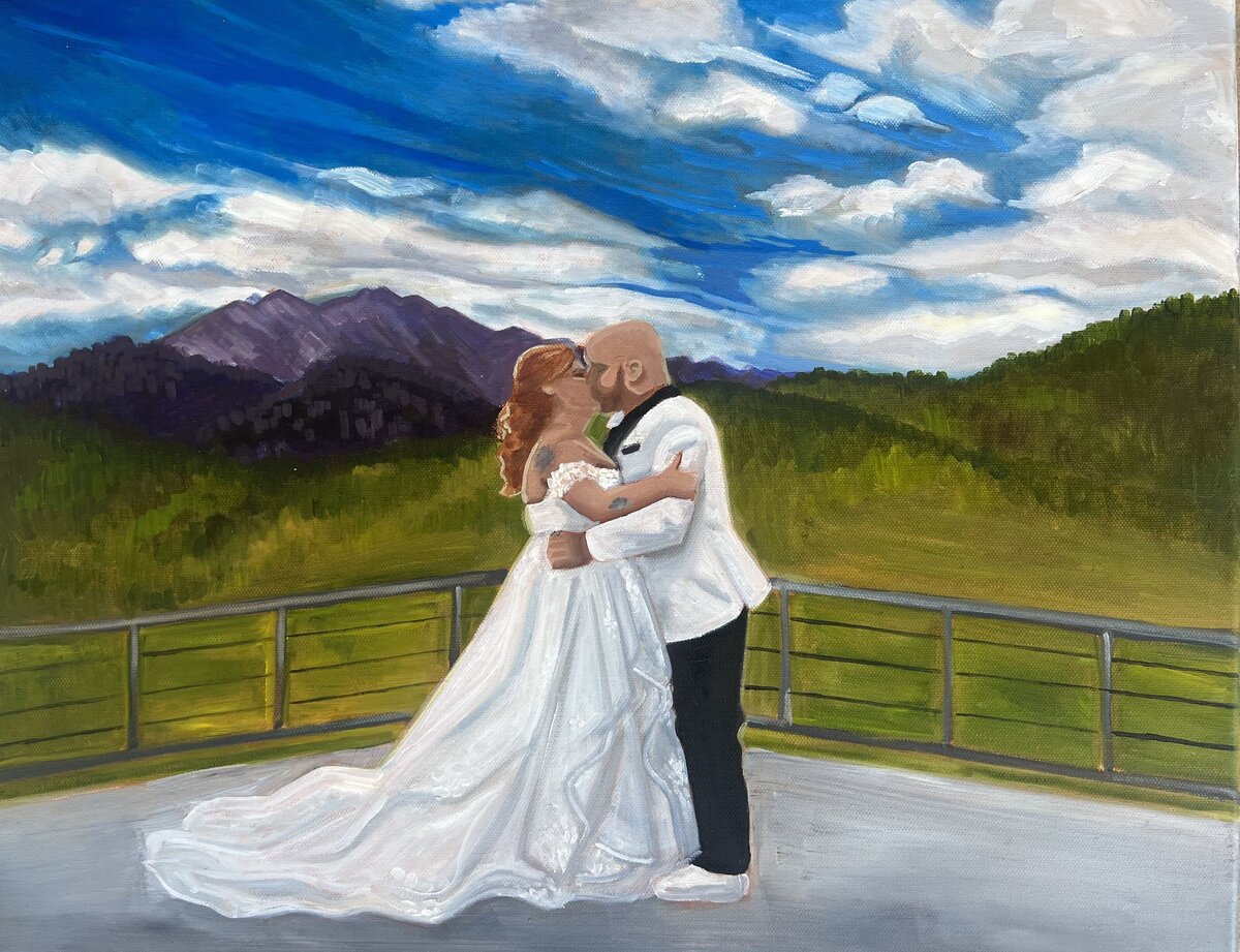 Roberts-Finished-Live-Wedding-Painting-Fall-River-Village-Colorado
