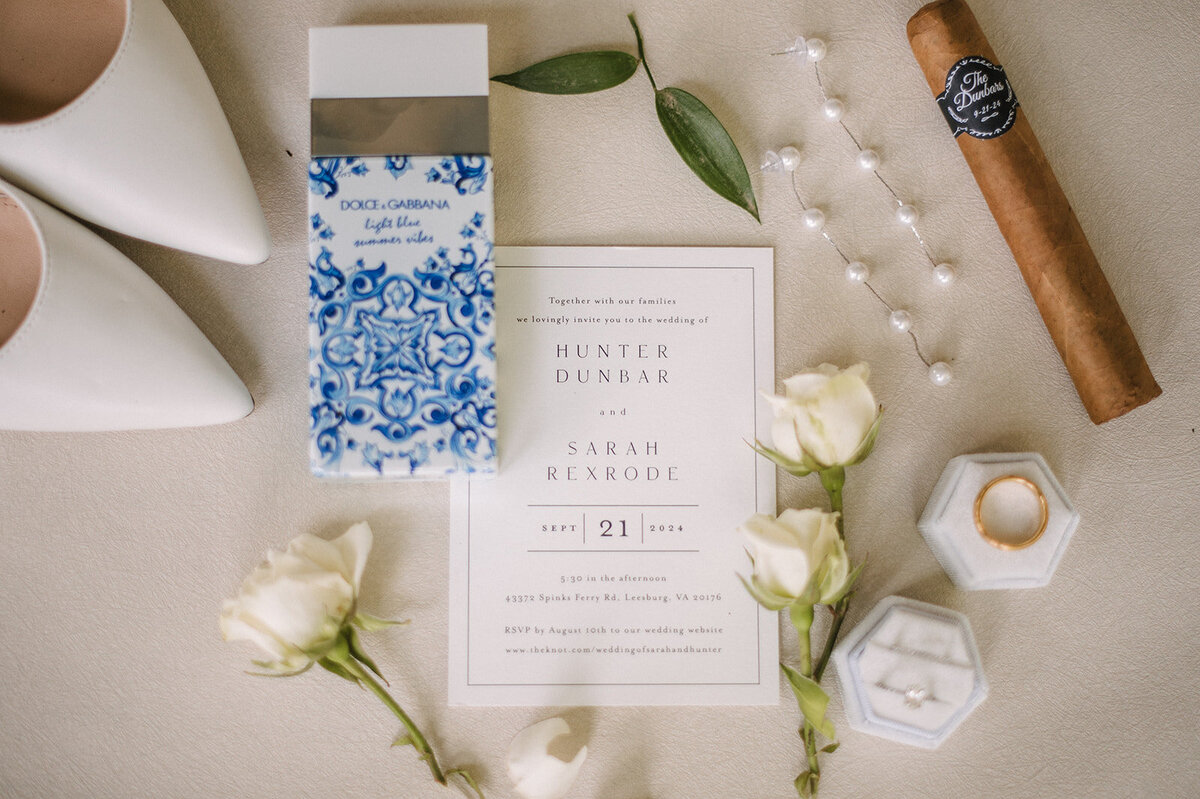 Flat Lay Wedding Photography