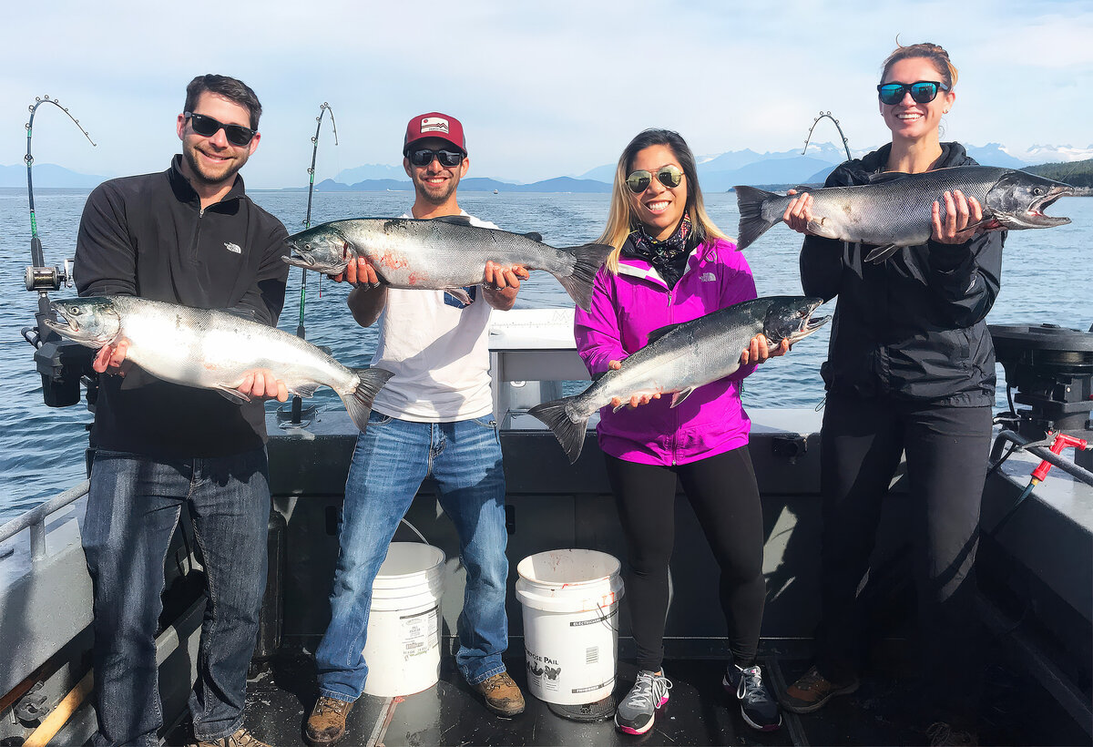 Four Friends Fishing Corrected