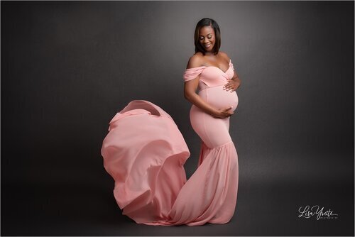 Pink Maternity Dress Charlotte