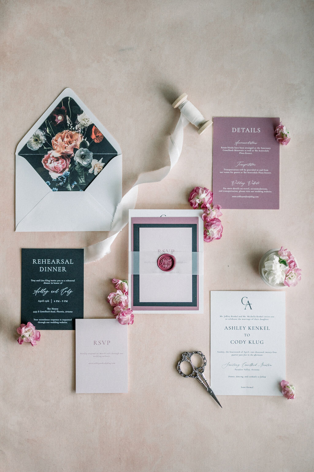 moody_florals_wedding_invitations_custom_sanctuary_camelback_phoenix