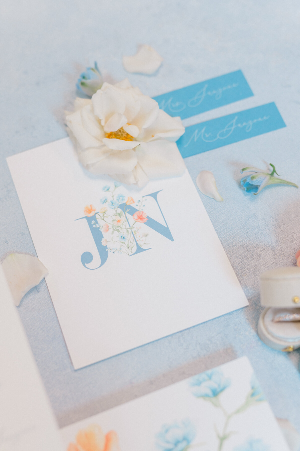 wedding-monogram-floral-blue-bright
