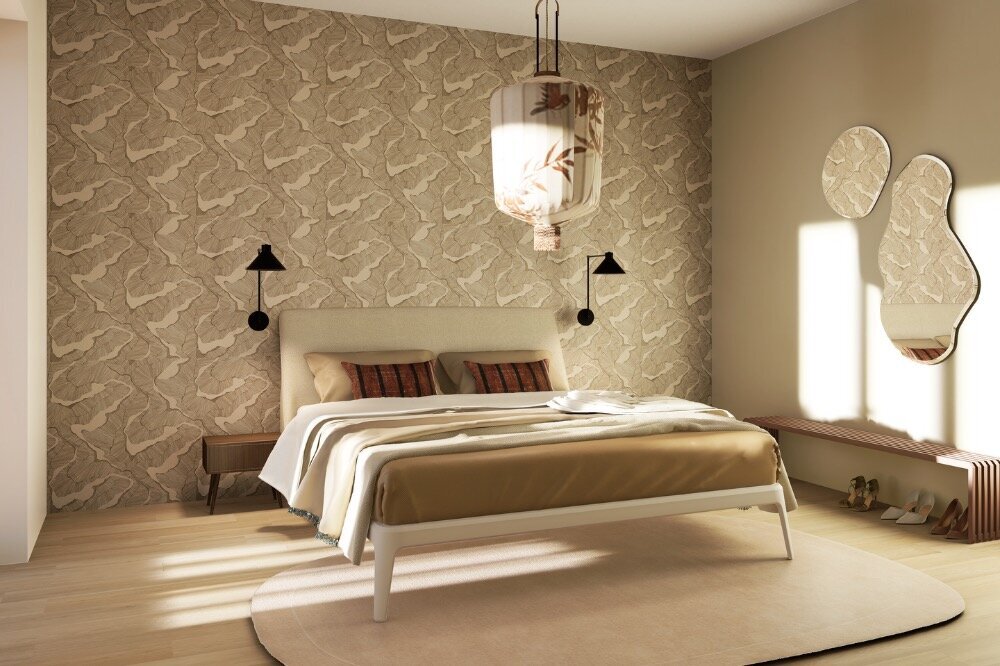 Nine Dots interieurontwerp 3D slaapkamer render
