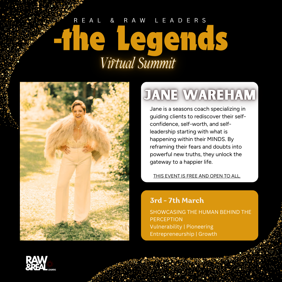 Jane Wareham legends summit real and raw leaders