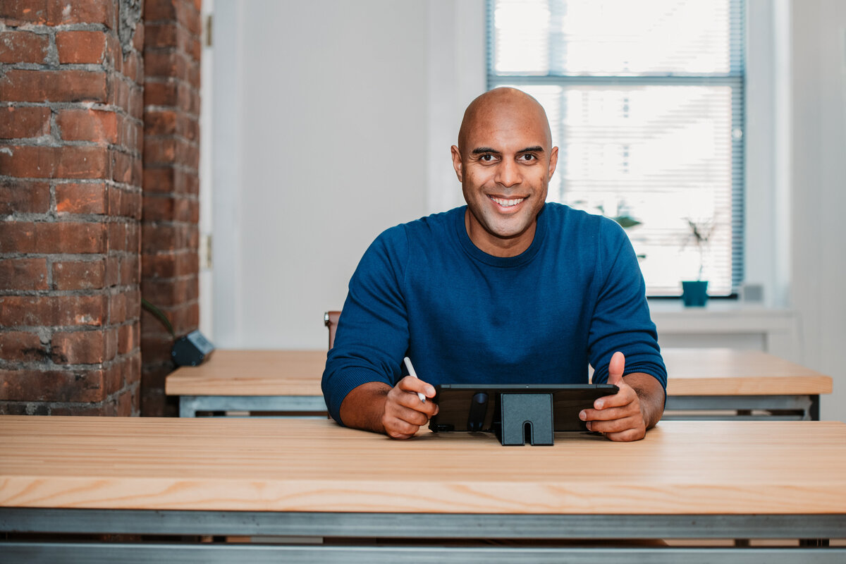 Showcase your entrepreneurial spirit with branding photography at Known Coworking in New Haven, CT. Perfect for startups, freelancers, and business professionals looking for dynamic and engaging personal branding images.