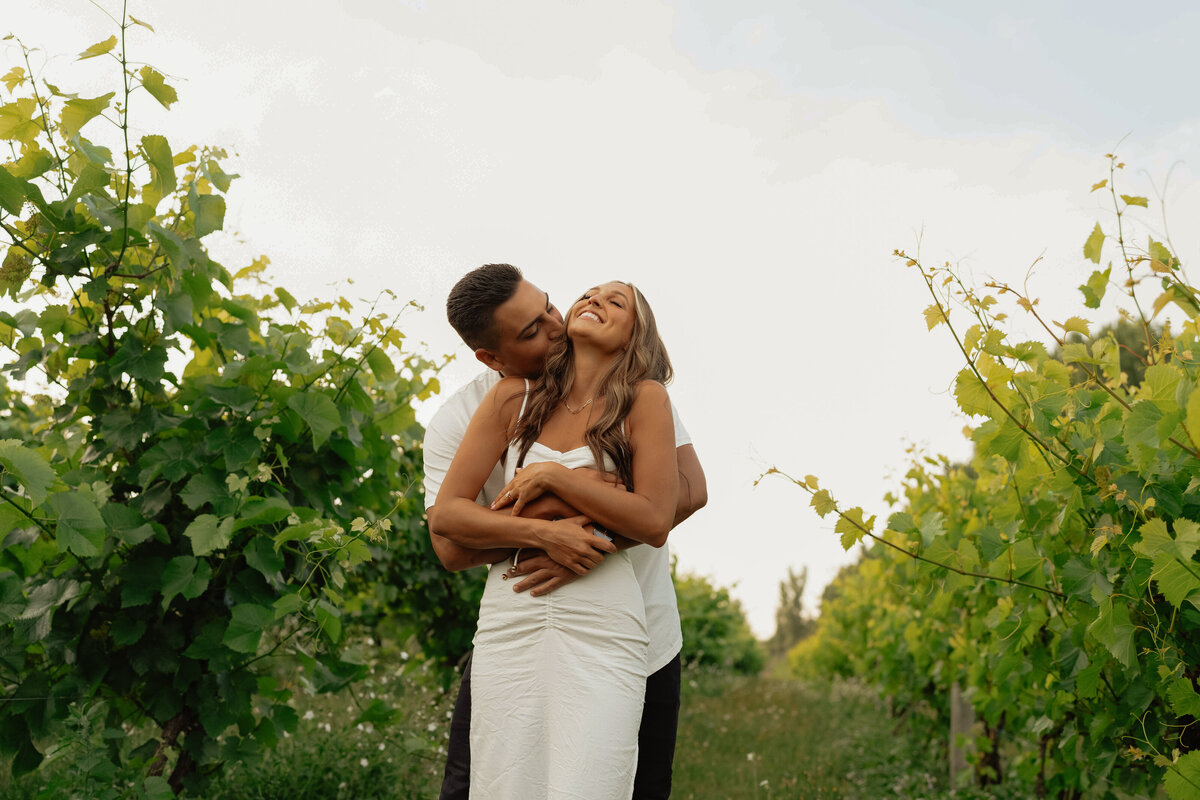 vineyard engagement photos