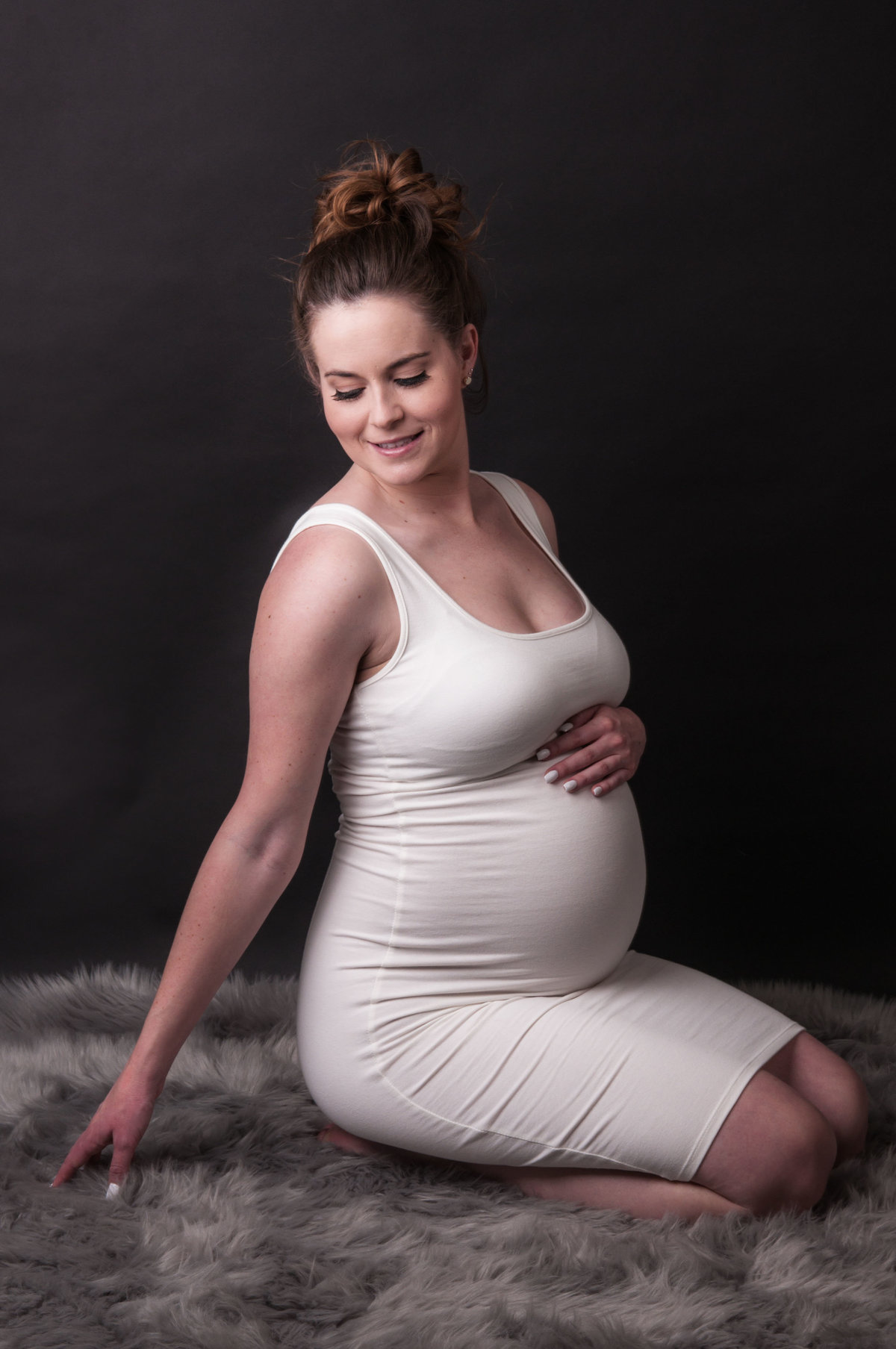 One Shot Beyond Photography stunning studio Maternity photoshoot in Orange County, California