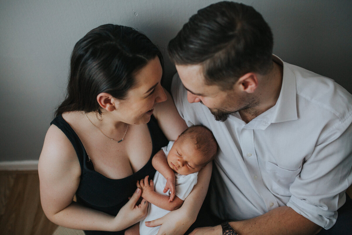 new born photography at home, family in Coleshill