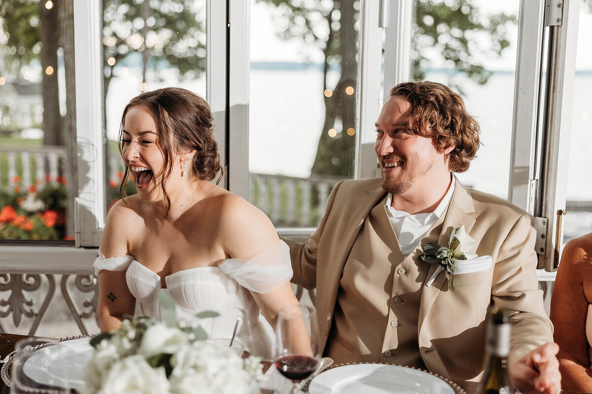 Red Pine Point Indian River Michigan Intimate Wedding Reception K. E. Rogers Photography-41