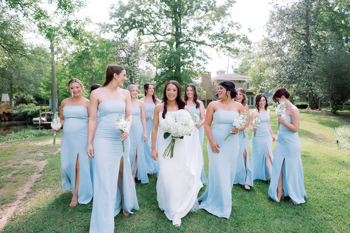 Blue Bridesmaid Dresses New Orleans Wedding Photograpehr