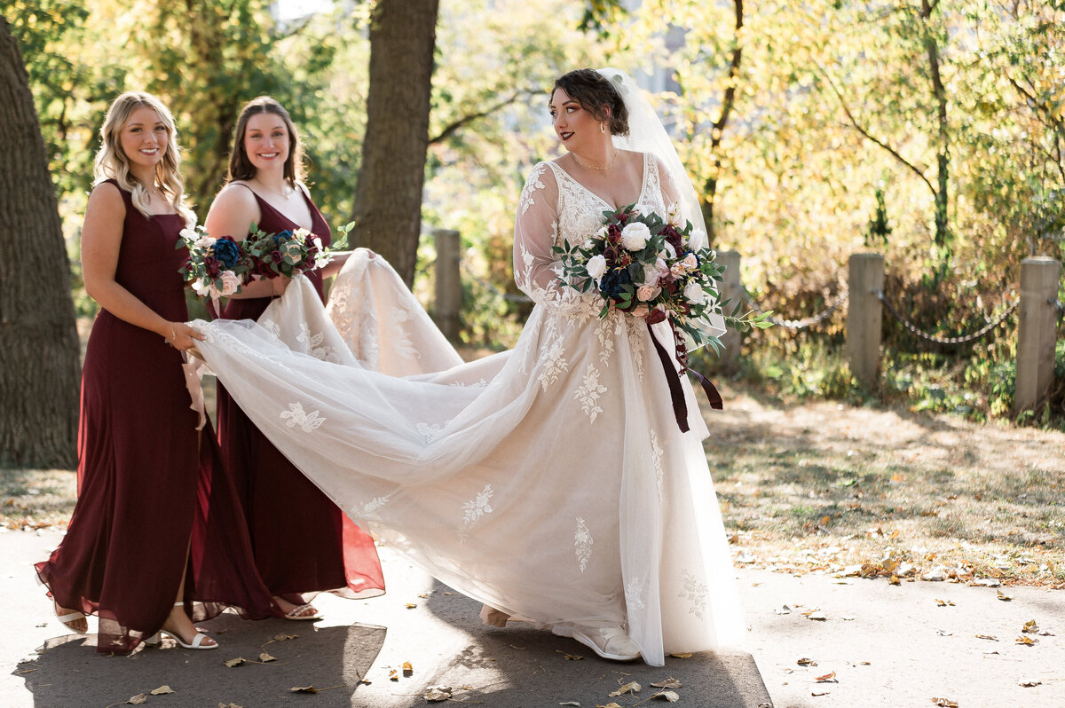 Timeless luxury wedding bride and groom portrait