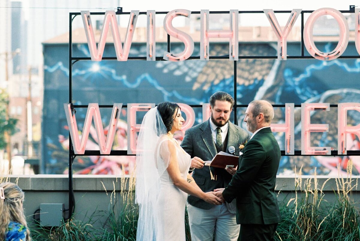 intimate denver elopement at Ramble Hotel